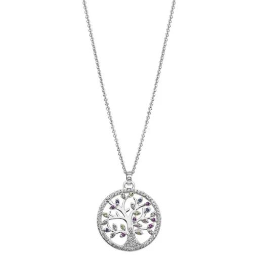 Collier et pendentif Lotus Silver Tree Of Life LP1896-1-1 - Collier et pendentif Argent Arbre De Vie Femme