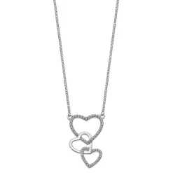 Collier et pendentif Lotus Silver MOMENTS LP1817-1-1 - Collier et pendentif MOMENTS Argent Coeur Femme