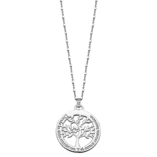 Collier et pendentif Lotus Silver TREE OF LIFE LP1641-1-1 - Collier et pendentif TREE OF LIFE Argent Femme