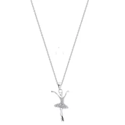 Collier et pendentif Lotus Silver LP1684-1/1 - danseuse fantasy Argent Femme