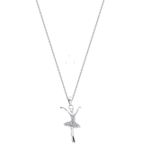 Collier et pendentif Lotus Silver LP1684-1/1 - danseuse fantasy Argent Femme