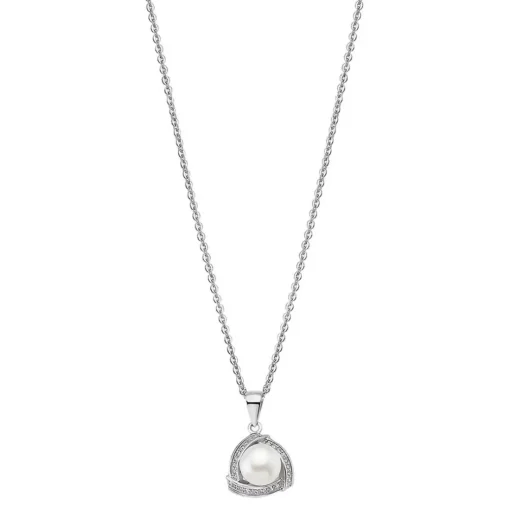 Collier et pendentif Lotus Silver LP1928-1/1 - perles Argent Femme