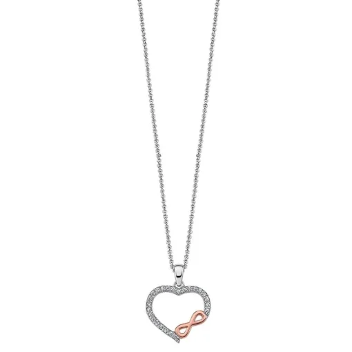 Collier et pendentif Lotus Silver LP1595-1/1 - coeur moments Argent Femme