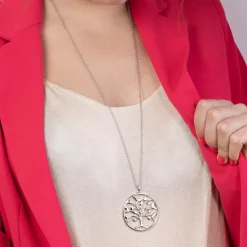 Collier et pendentif Lotus Style LS2084-1/1 - rainbow arbre de vie Acier Femme