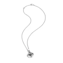Collier et pendentif Sector SADQ01 - Collier et pendentif Etoile Argenté Homme