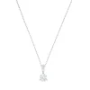 Collier et pendentif Swarovski 5472635 - Pendentif Solitaire Métal Rhodié et Cristaux Étincelants Femme