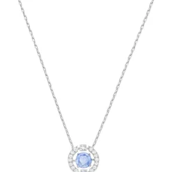 Collier et pendentif Swarovski 5279425 - Collier et pendentif Acier Cristal Bleu Femme