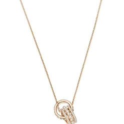 Collier et pendentif Swarovski Bijoux 5419853 - Acier Doré Rose Cristaux Swarovski Femme