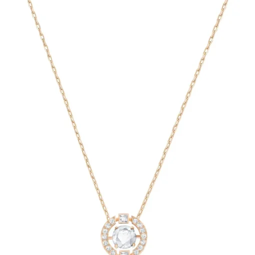 Collier et pendentif Swarovski 5272364 - Collier et pendentif Cristal Or Rose Femme
