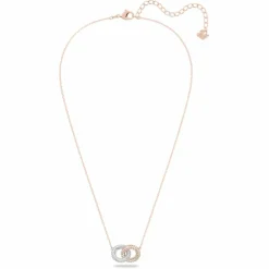 Collier et pendentif Swarovski Bijoux 5414999 - Acier Doré Rose Cristaux Swarovski Femme