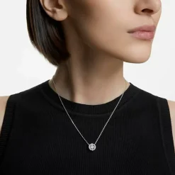 Collier et pendentif Swarovski 5286137 - Collier et pendentif Acier Cristal Argenté Femme