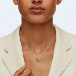 Collier et pendentif Swarovski 5279425 - Collier et pendentif Acier Cristal Bleu Femme