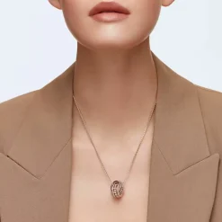 Collier et pendentif Swarovski Bijoux 5419853 - Acier Doré Rose Cristaux Swarovski Femme