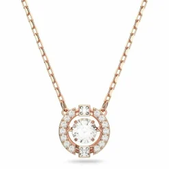 Collier et pendentif Swarovski 5272364 - Collier et pendentif Cristal Or Rose Femme