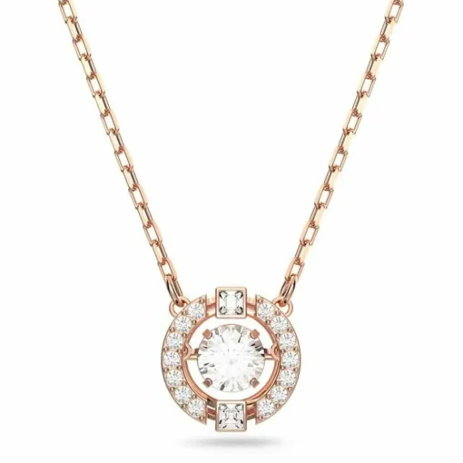 Collier et pendentif Swarovski 5272364 - Collier et pendentif Cristal Or Rose Femme
