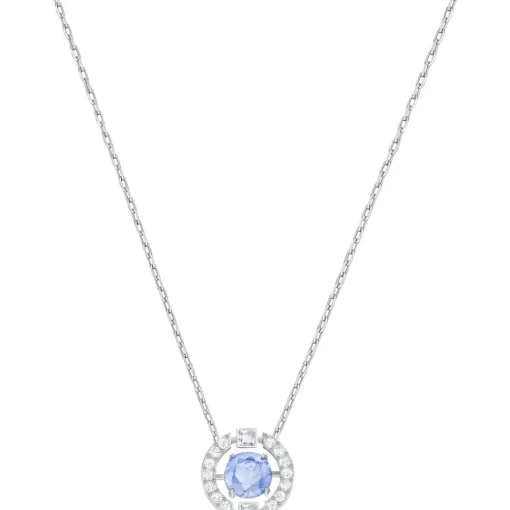 Collier et pendentif Swarovski 5279425 - Collier et pendentif Acier Cristal Bleu Femme