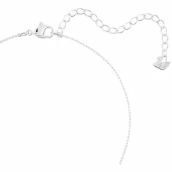 Collier et pendentif Swarovski 5472635 - Pendentif Solitaire Métal Rhodié et Cristaux Étincelants Femme