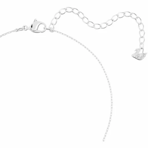 Collier et pendentif Swarovski 5472635 - Pendentif Solitaire Métal Rhodié et Cristaux Étincelants Femme
