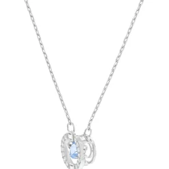 Collier et pendentif Swarovski 5279425 - Collier et pendentif Acier Cristal Bleu Femme