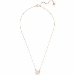 Collier et pendentif Swarovski 5469989 - Collier et pendentif Cigne Doré Rose Femme