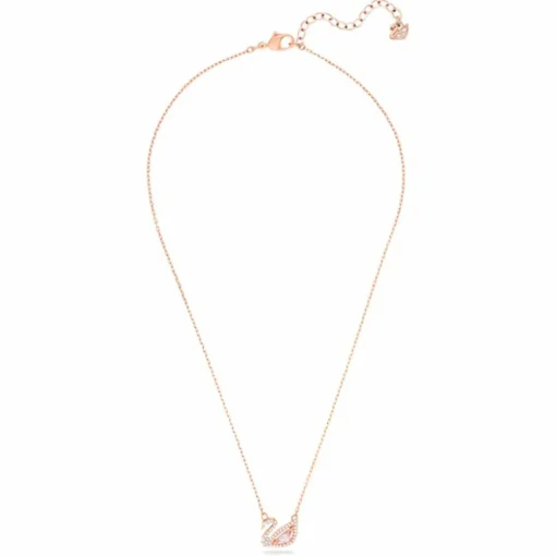 Collier et pendentif Swarovski 5469989 - Collier et pendentif Cigne Doré Rose Femme
