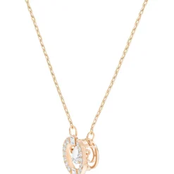 Collier et pendentif Swarovski 5272364 - Collier et pendentif Cristal Or Rose Femme