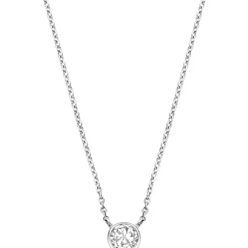 Collier et pendentif Ti Sento 3845ZI-42 - Collier et pendentif Argent Blanc Femme