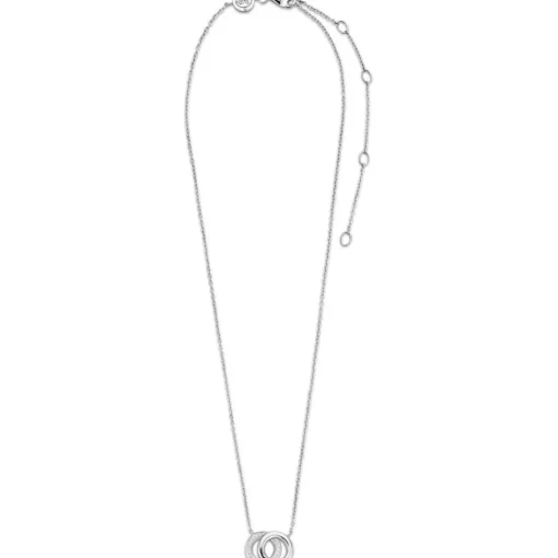 Collier et pendentif Ti Sento 3822ZI - Collier et pendentif Anneaux entrelacés Argent Femme