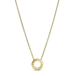 Collier femme Collier Cerclé Pavé Signature Pandora Pandora Pandora Signature - 367436C01 Plaqué or