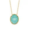 Collier femme amazonite plaqué or Maison de la Bijouterie UW35V345