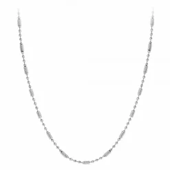 Collier femme Angèle M - B2376-ARGENT Acier Argent