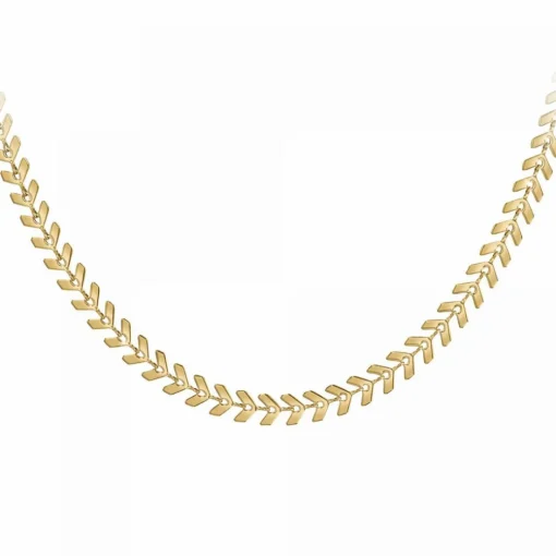 Collier femme Angèle M - B2881-DORE Acier Doré