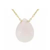 Collier femme Angèle M - B2498-ROSE Acier Doré
