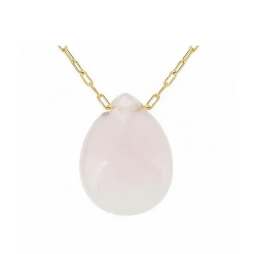 Collier femme Angèle M - B2498-ROSE Acier Doré