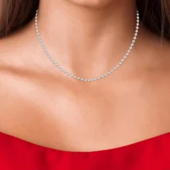 Collier femme Angèle M B2385-ARGENT - Acier Argent