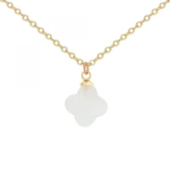 Collier femme Angèle M B2481-BLANC