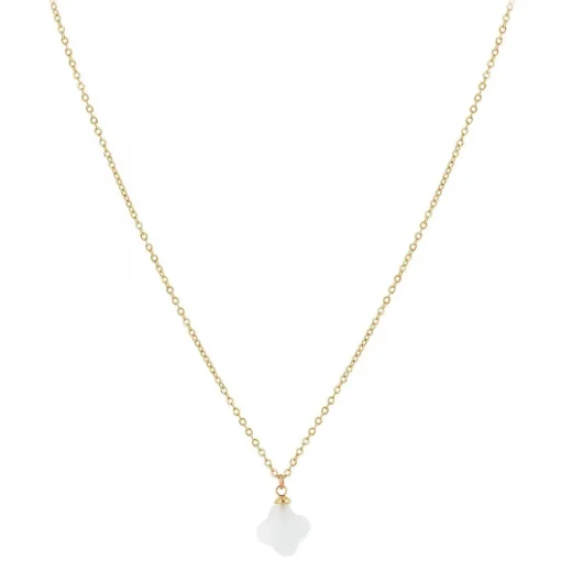 Collier femme Angèle M B2481-BLANC