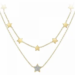 Collier femme Angèle M B2761-DORE - Acier Doré