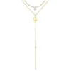 Collier femme Angèle M B2276-DORE+B2382-DORE-10001-WHITE