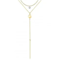 Collier femme Angèle M B2276-DORE+B2382-DORE-10001-WHITE