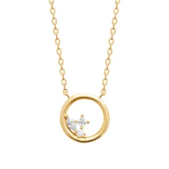 Collier femme anneau oz plaqué or Maison de la Bijouterie UW404W45