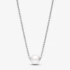 Collier femme argent avec perle et zircon Pandora