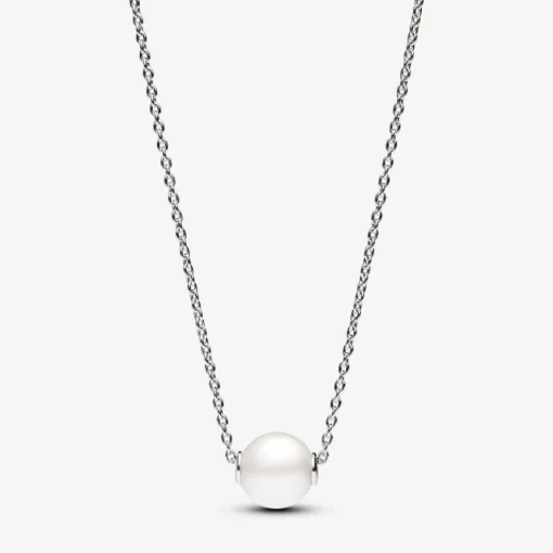 Collier femme argent avec perle et zircon Pandora