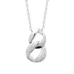 Collier femme argent double pendentif oxyde Maison de la Bijouterie VW3WVZ45