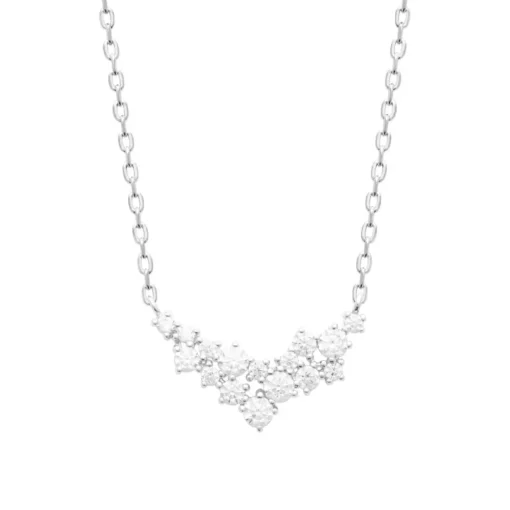 Collier femme argent fantaisie oxydes de zirconium Maison de la Bijouterie VW3U3345