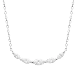 Collier femme argent fantaisie oxyde de zirconium Maison de la Bijouterie VW3U4V45