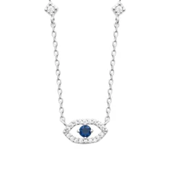 Collier femme argent œil fantaisie Maison de la Bijouterie VW3U5V45