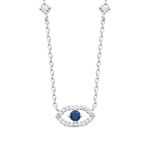 Collier femme argent œil fantaisie Maison de la Bijouterie VW3U5V45