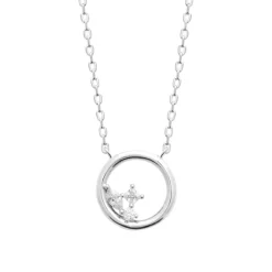 Collier femme argent oxyde de zirconium Maison de la Bijouterie VW404W45