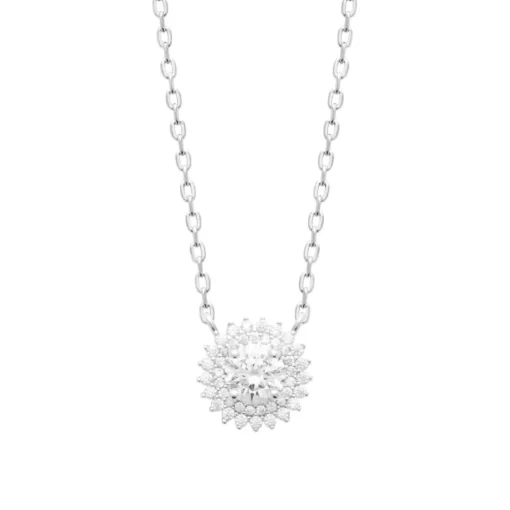 Collier femme argent oxyde de zirconium Maison de la Bijouterie VW3UV045 Argent